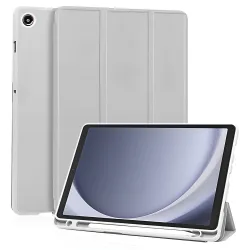 Custodia per Samsung Galaxy Tab A11 / Tab A9, Techsuit, Flex Trifold New Model, Grigio