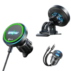 Caricatore Auto Wireless Lisen W116, 25W, Nero YL0225060018