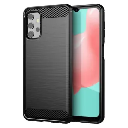 Custodia per Samsung Galaxy A32 A325, OEM, Carbonio, Nera