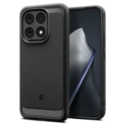 Custodia per Xiaomi 15T, Spigen, Rugged Armor, Nero Opaco ACS10459