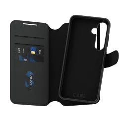 Custodia per Samsung Galaxy S25 S931, PanzerGlass, Care Feature Tango Two-in-One, Nera