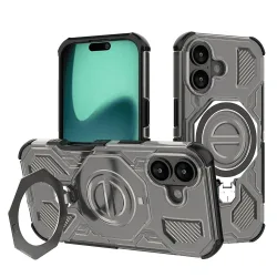 Custodia per Apple iPhone 17, Techsuit, Carbon Shield Pro, Fumè