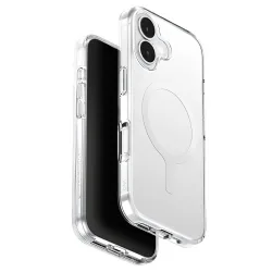Custodia MagSafe per Apple iPhone 17, UNIQ, Clario MagClick, Trasparente