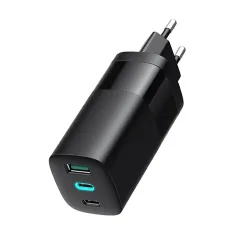 Caricabatterie Rete HAVIT UC10, 65W, 3A, 1 x USB-A - 2 x USB-C, Nero