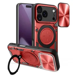 Custodia per Apple iPhone 17 Pro, Techsuit, CamGuard Pro, Rossa