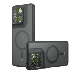 Custodia MagSafe per Motorola Edge 70, Techsuit, PureFrost, Nera Satinata