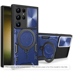 Custodia per Samsung Galaxy Z Flip8 F776, Techsuit, CamGuard Pro, Blu