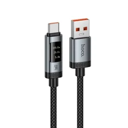 Cavo Dati e Ricarica USB-A - USB-C HOCO Display U148, 100W, 1.2m, Nero