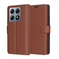 Custodia per Xiaomi 14T Pro, Techsuit, Leather Folio, Marrone
