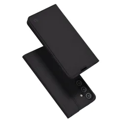 Custodia per Samsung Galaxy S24 S921, Techsuit, Magskin Book, Nera