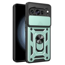 Custodia per Google Pixel 9 Pro XL, Techsuit, CamShield, Verde