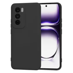 Custodia per Oppo Reno12, Techsuit, SoftFlex, Nera