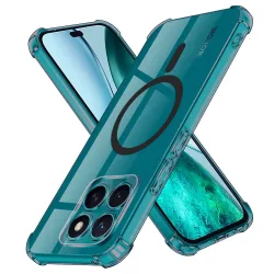 Custodia MagSafe per Honor X8c, Techsuit, Shockproof Clear, Fumè