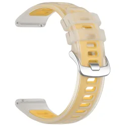 Cinturino Techsuit W084 per Samsung Galaxy Watch / Huawei Watch Series, 22mm, Giallo