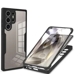 Custodia per Samsung Galaxy S24 Ultra S928, Techsuit, ColorVerse 360, Nera