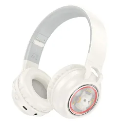 Auricolare Bluetooth HOCO W50 Kids Cute Cat, A2DP, Bianco