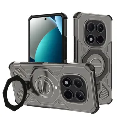Custodia per Xiaomi Redmi Note 15 Pro 5G, Techsuit, Carbon Shield Pro, Fumé