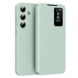 Custodia per Samsung Galaxy S26 Plus S947, Techsuit, SmartView, Verde