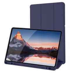 Custodia per Samsung Galaxy Tab S6 Lite (2024) / Tab S6 Lite (2022) / Tab S6 Lite (2020), Techsuit, Flex Trifold, Blu scuro