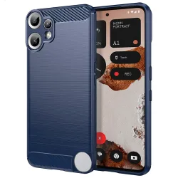 Custodia per Nothing CMF Phone 2 Pro, Techsuit, Carbonio, Blu