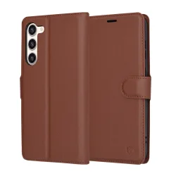 Custodia per Samsung Galaxy S23+ S916, Techsuit, Leather Folio, Marrone