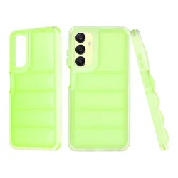 Custodia per Samsung Galaxy A25 A256, Techsuit, Wave Shield, Verde