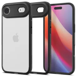 Custodia per Apple iPhone 17 Air, Spigen, Ultra Hybrid, Nera Opaca ACS10310
