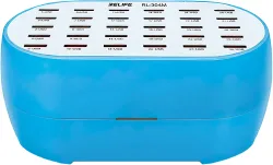 Caricabatterie Stazione Relife RL-304M, 160W, 2.4A, 30 x USB-A, Blu