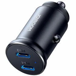 Caricabatterie Auto Joyroom JR-CCN06, 30W, 3A, 2 x USB-C, Nero