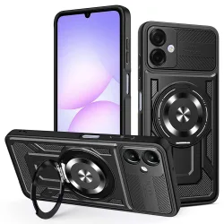 Custodia per Samsung Galaxy A07 4G A075, Techsuit, RuggedCam, Nera
