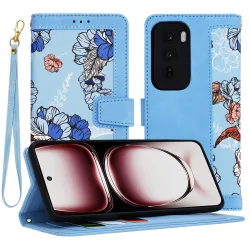 Custodia per Oppo Reno12 Pro, Techsuit, FlipCraft, Blu