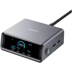 Caricabatterie Stazione Anker Prime, 250W, 2 x USB-A - 4 x USB-C, Nero A2345341