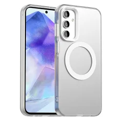 Custodia MagSafe per Samsung Galaxy A55 5G A556, Techsuit, CandyCase, Bianca