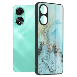 Custodia per Oppo A78 4G, Techsuit, Glaze, Blu