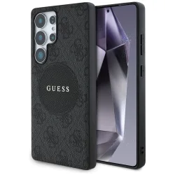 Custodia MagSafe per Samsung Galaxy S25 Ultra S938, Guess, 4G Circle Classic Logo, Nera