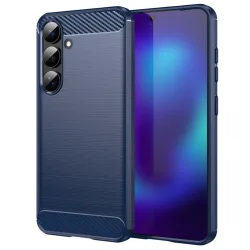 Custodia per Samsung Galaxy S26 S942, Techsuit, Carbonio, Blu