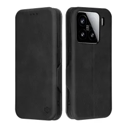 Custodia per Xiaomi 15, Techsuit, Safe Wallet Plus, Nera