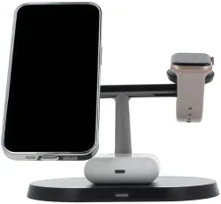 Caricabatterie Wireless Retea MaXlife MXWC-03 3in1, 15W, 1.67A, Nero