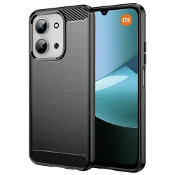 Custodia per Xiaomi Redmi 15C 5G / 15C 4G, Techsuit, Carbonio, Nera