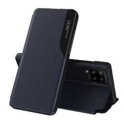 Custodia per Samsung Galaxy A12 Nacho A127 / A12 A125, Techsuit, eFold, Blu Scuro