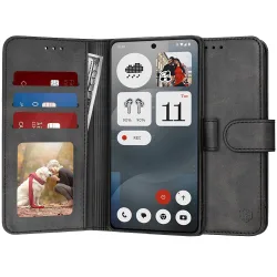 Custodia per Nothing Phone (3a), Techsuit, Diary Book, Nera