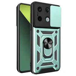 Custodia per Xiaomi Poco X6 / Redmi Note 13 Pro 5G, Techsuit, CamShield, Verde
