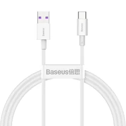 Cavo dati e ricarica USB-A - USB-C Baseus Serie Superior, 66W, 1m, bianco CATYS-02