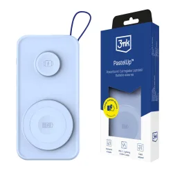 Batteria Esterna Wireless 3MK PastelUp, 10000mAh, 22.5W, QC + PD + FQI, 1 x USB-A - 1 x USB-C - 2 x QI, Blu
