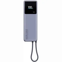 Batteria Esterna Xiaomi, 10000mAh, 165W, PD, 2 x USB-C, Grigio PB1165MI