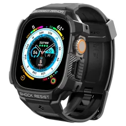 Custodia Spigen Rugged Armor Pro per Apple Watch Ultra Series, Nera ACS05460