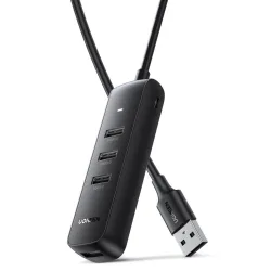 Hub USB UGREEN CM416, 4 x USB-A 3.0, 0.25m, Nero
