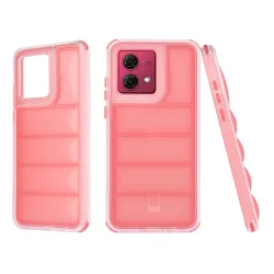 Custodia per Motorola Moto G84, Techsuit, Wave Shield, Rossa
