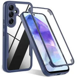 Custodia per Samsung Galaxy A35 5G A356, Techsuit, ColorVerse 360, Blu