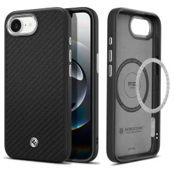 Custodia MagSafe per Apple iPhone 17e / 16e, Spigen, Enzo Aramid, Nero Opaco ACS09153